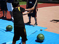 筑北村学童との交流会