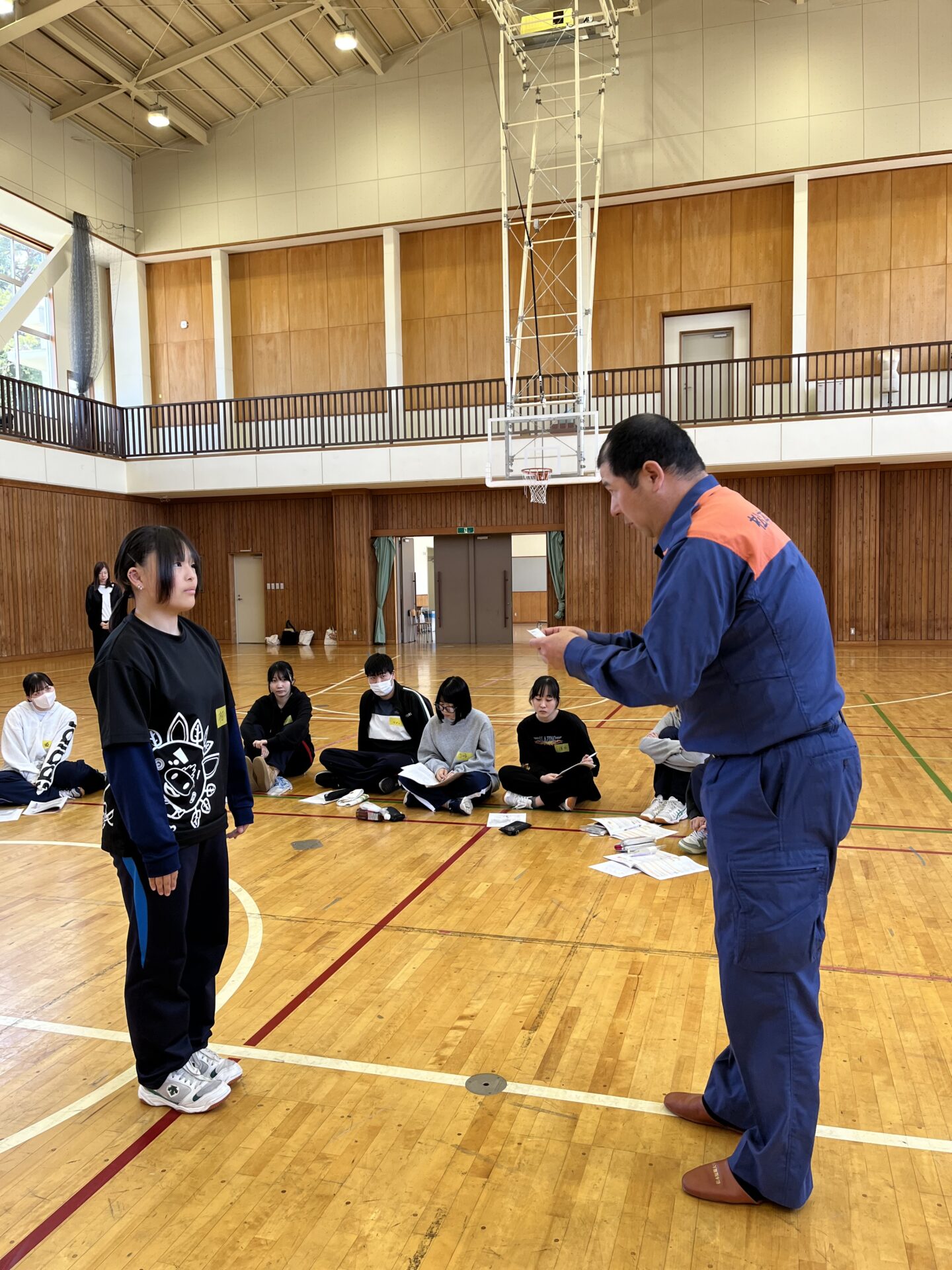 幼児保育学科】消防署による「普通救命講習Ⅲ」の講習を受け、 全員が